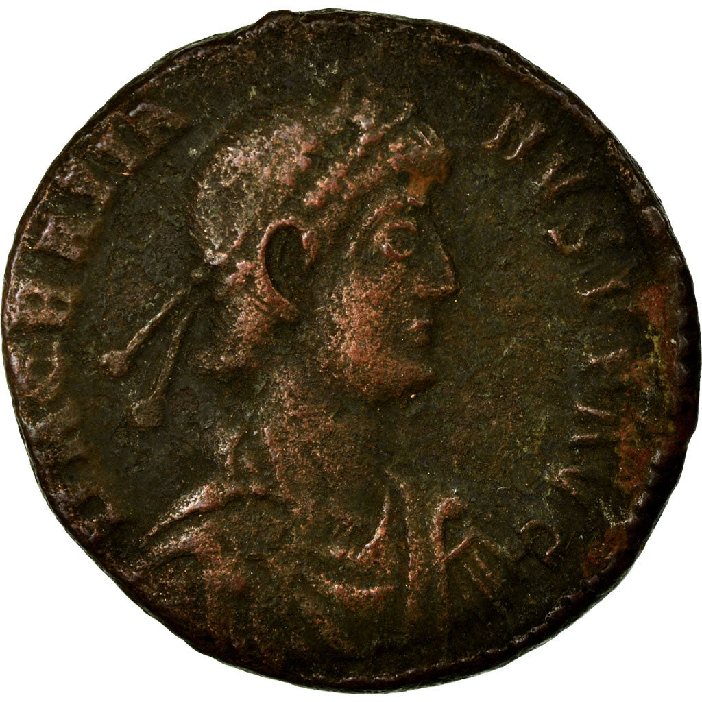 Gratian, Nummus, Siscia, Copper, EF(40-45), Cohen:30