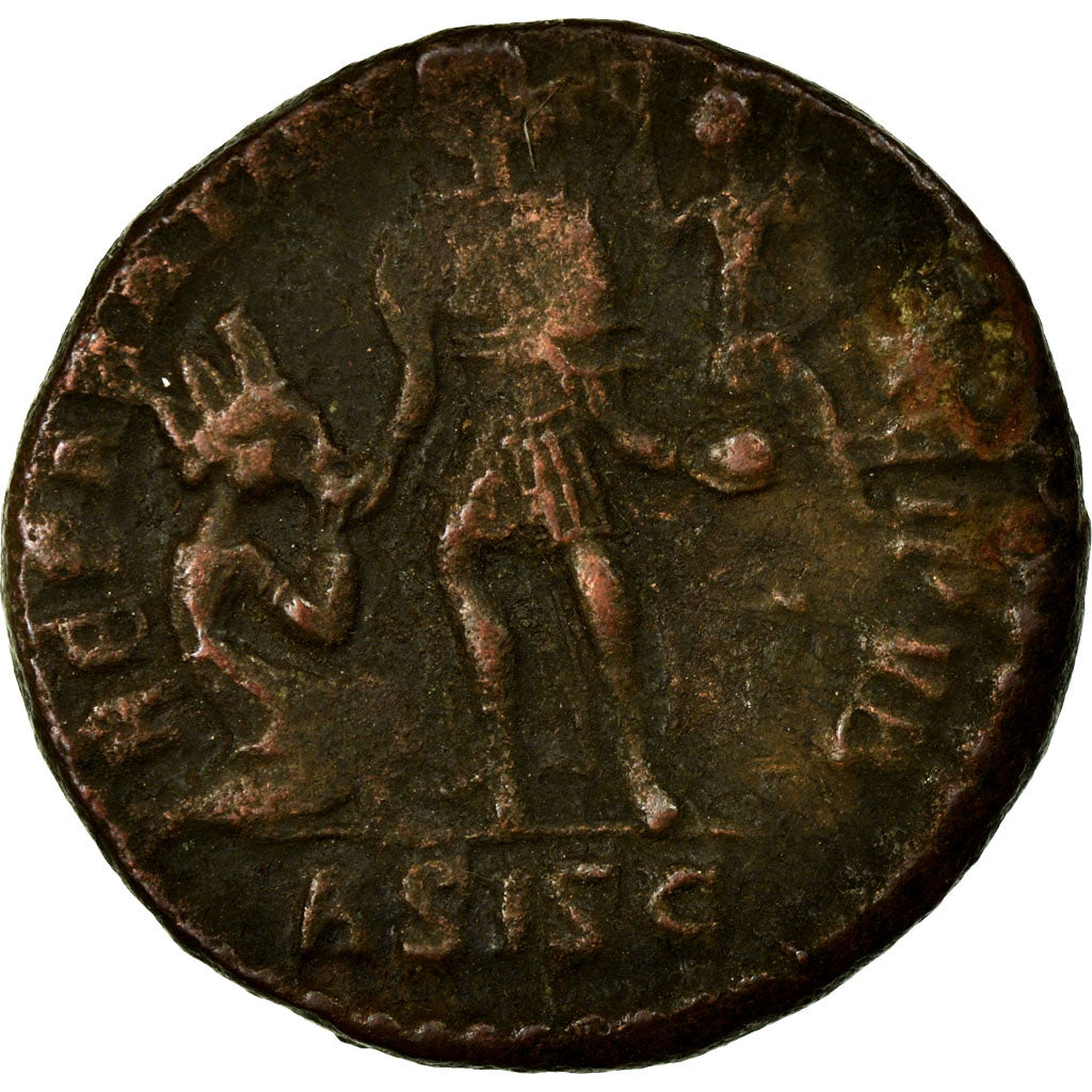 Gratian, Nummus, Siscia, Copper, EF(40-45), Cohen:30