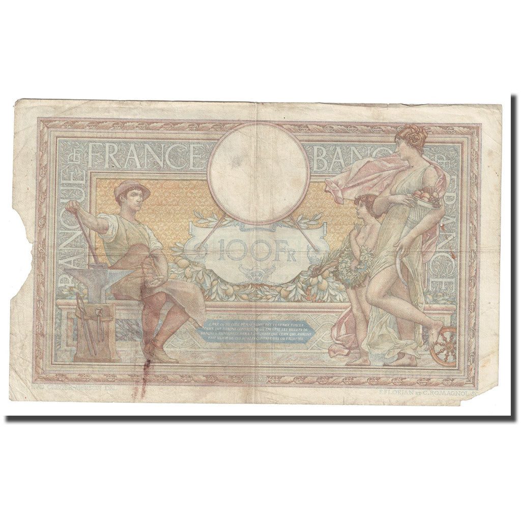 Francia, 100 Francs, Luc Olivier Merson, 1937, 1937-12-23, B, Fayette:25.6
