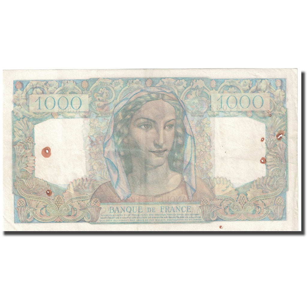France, 1000 Francs, Minerve et Hercule, 1949, 1949-09-01, TB, Fayette:41.29