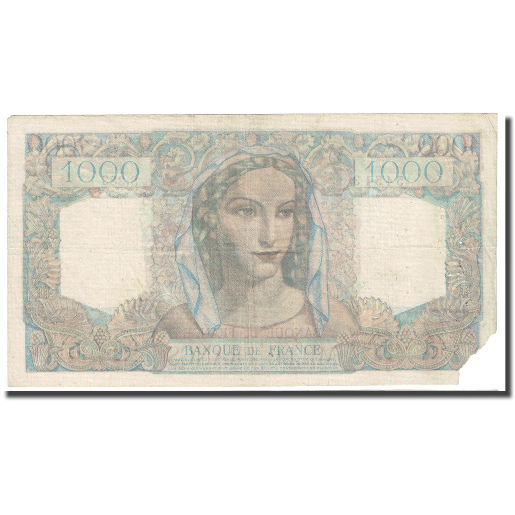 Francia, 1000 Francs, Minerve et Hercule, 1948, 1948-03-11, MB, Fayette:41.19