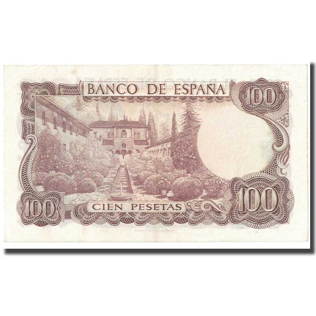 Nota, Espanha, 100 Pesetas, 1970, 1970-11-17, KM:152a, AU(55-58)