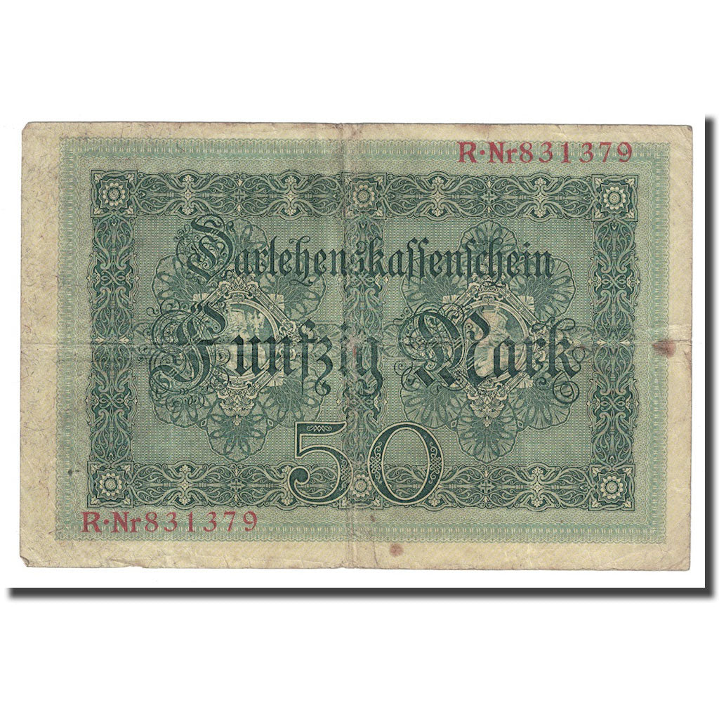 Banknote, Germany, 50 Mark, 1914, 1914-08-05, KM:49a, VF(20-25)