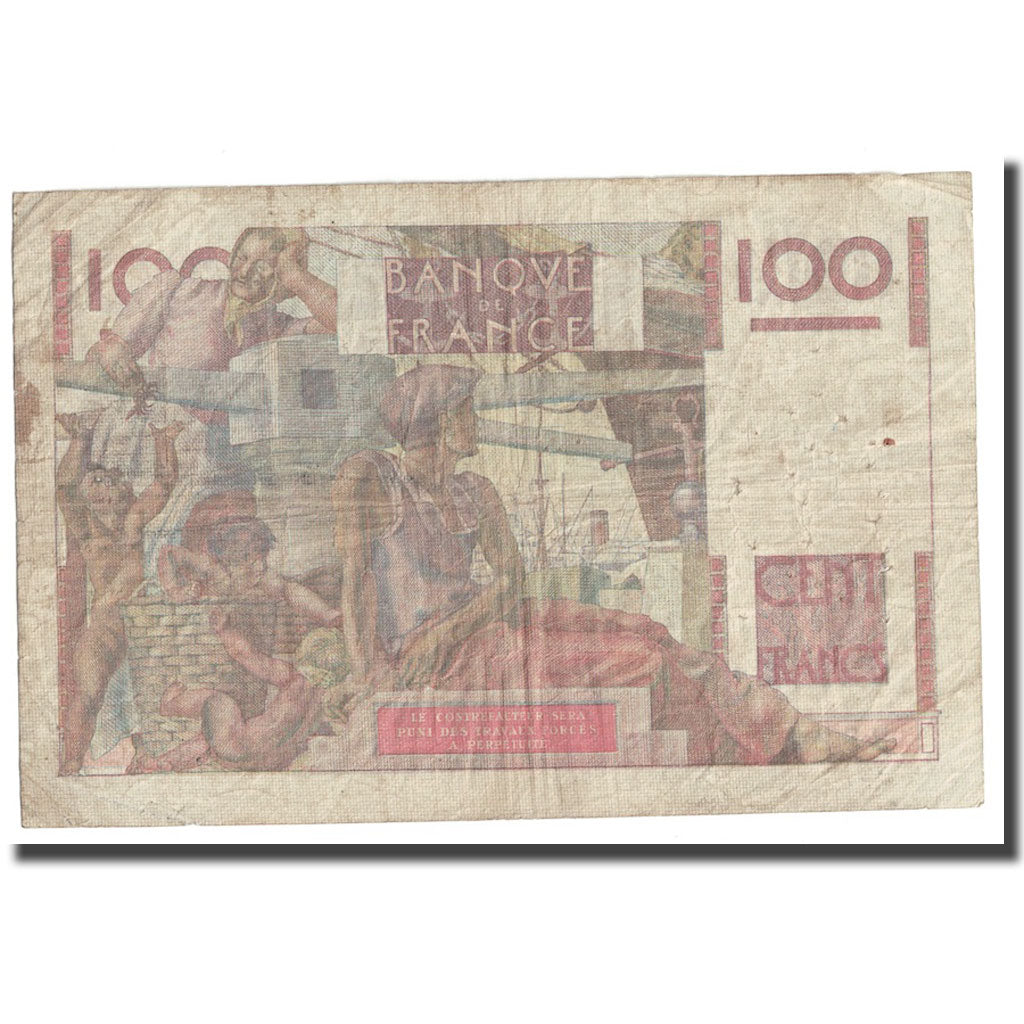 Francia, 100 Francs, Jeune Paysan, 1952, 1952-09-04, RC+, Fayette:28.33, KM:128d