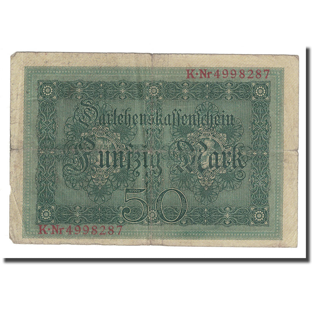 Banconote, Germania, 50 Mark, 1914, 1914-08-05, KM:49b, MB