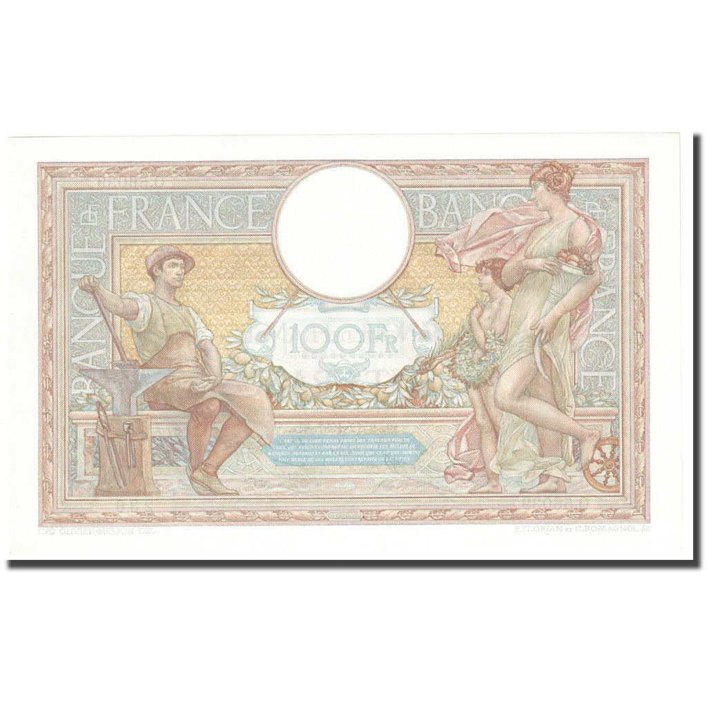 Francia, 100 Francs, Luc Olivier Merson, 1937, 1937-12-02, FDS, Fayette:VF25.04