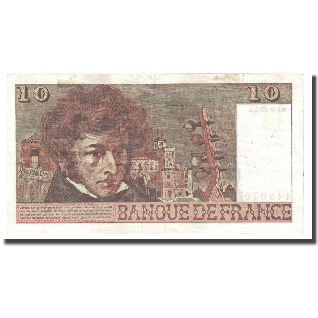 Frankreich, 10 Francs, Berlioz, 1976, 1976-08-05, SS, Fayette:63.20, KM:150c