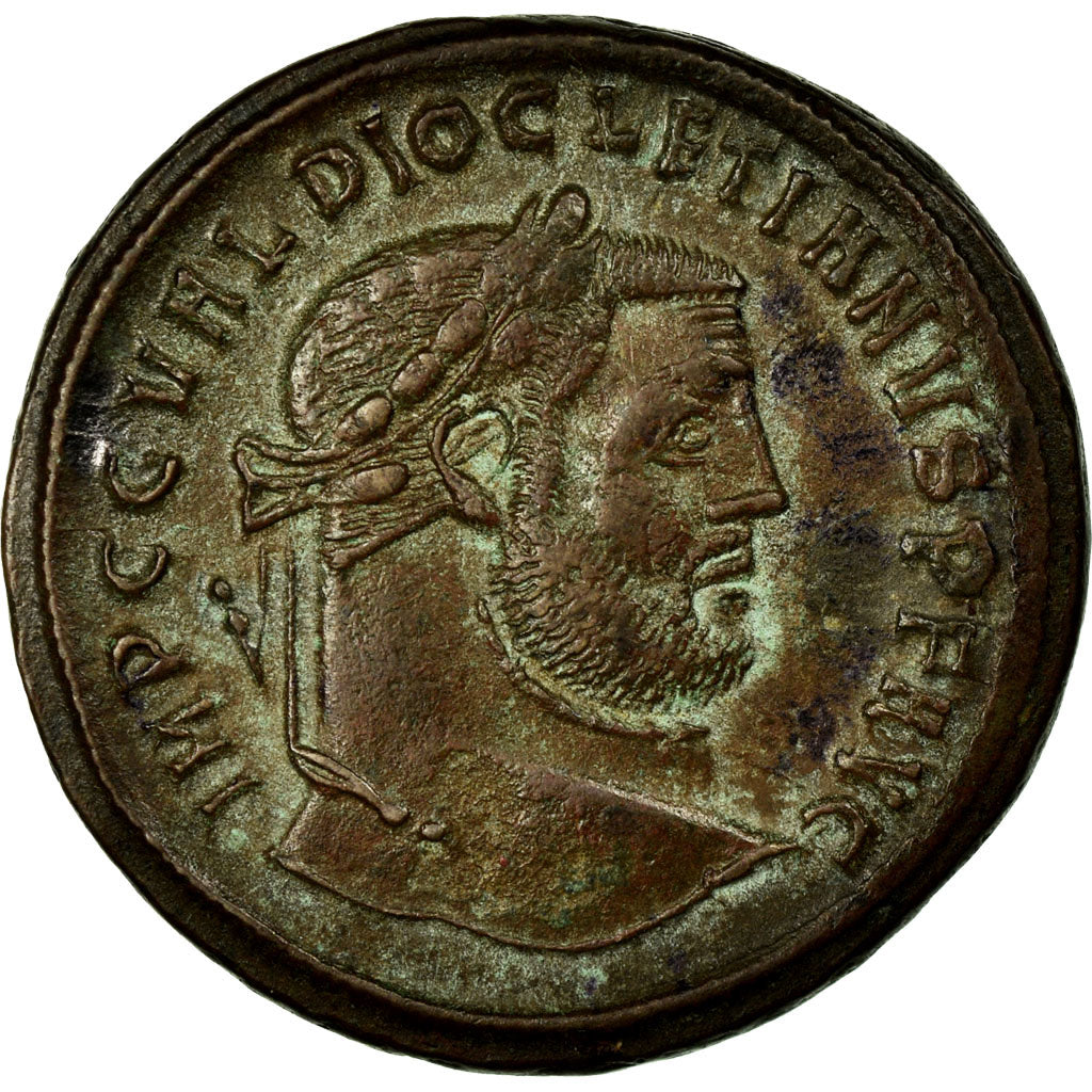 Diocletian, Follis, Thessalonica, Copper, AU(50-53), Cohen:105