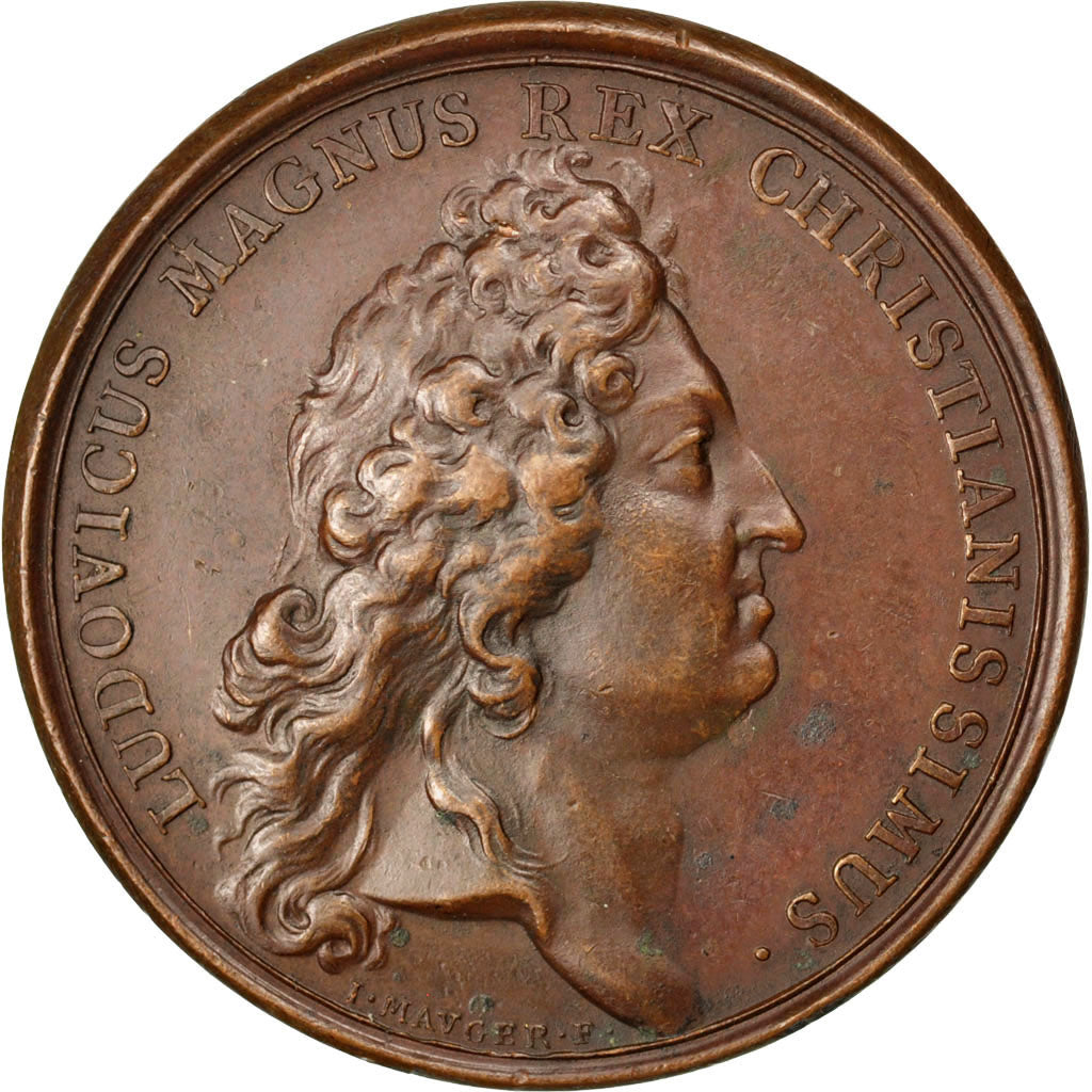 France, Medal, Louis XIV, Copper, AU(55-58), Divo:67
