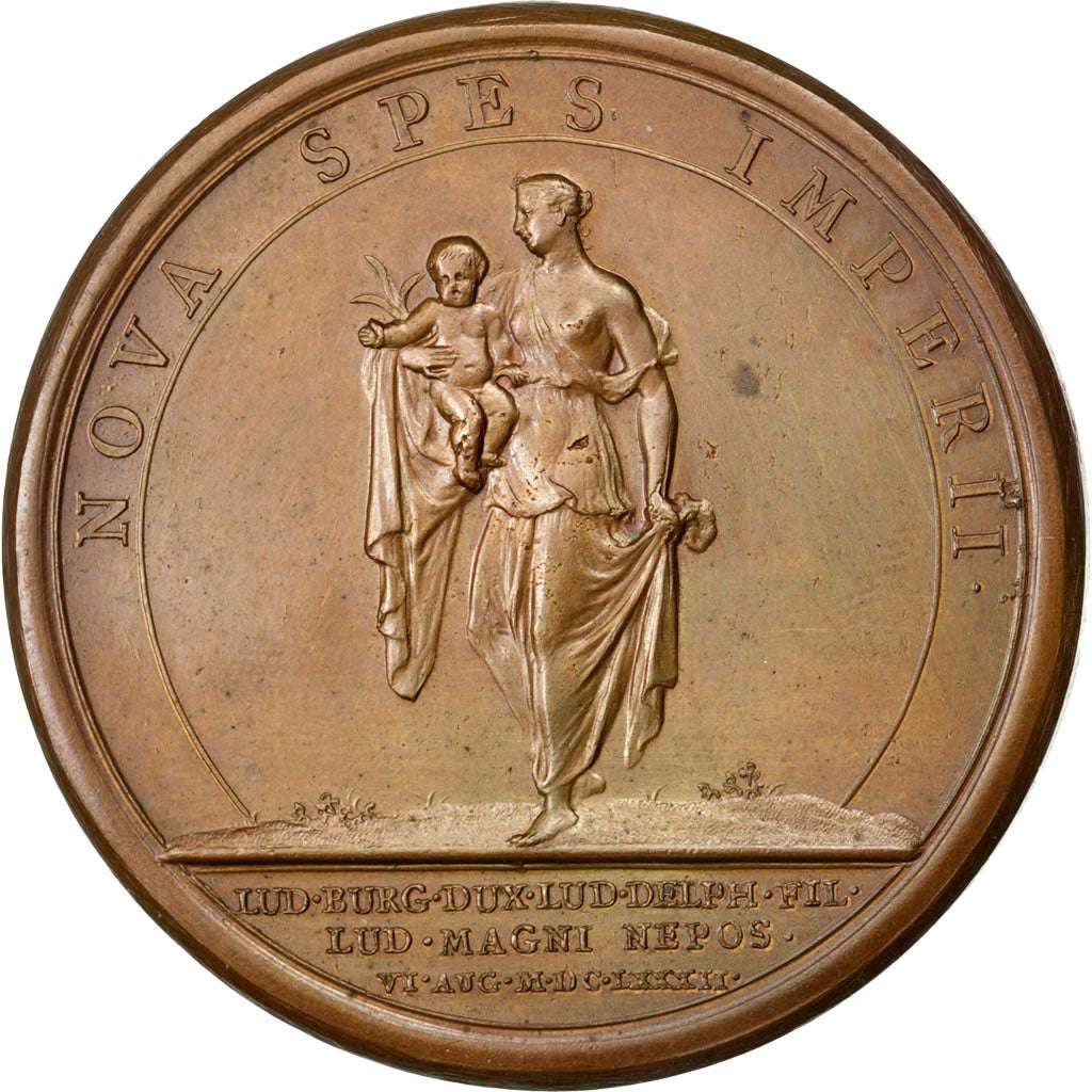 Francia, medaglia, Louis XIV, Rame, SPL-, Divo:193