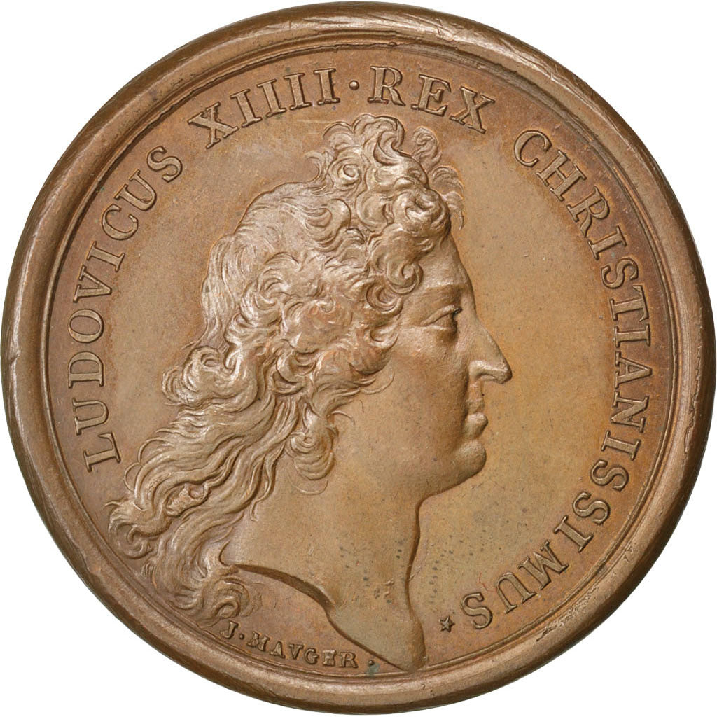 Frankreich, Medaille, Louis XIV, La Clémence du Roi, 1664, Kupfer, Mauger, VZ