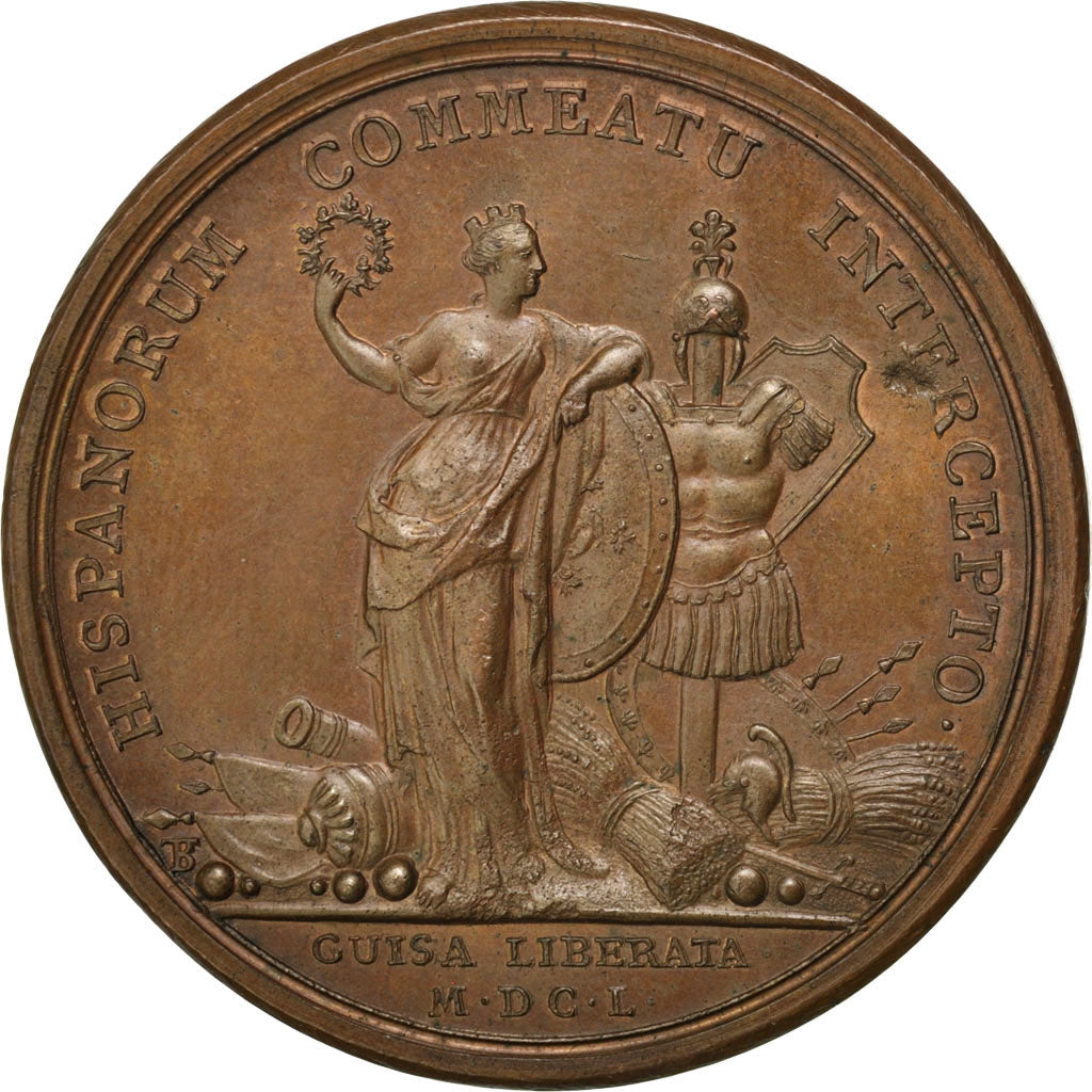 France, Medal, Louis XIV, Copper, Mauger, AU(50-53), Divo:30