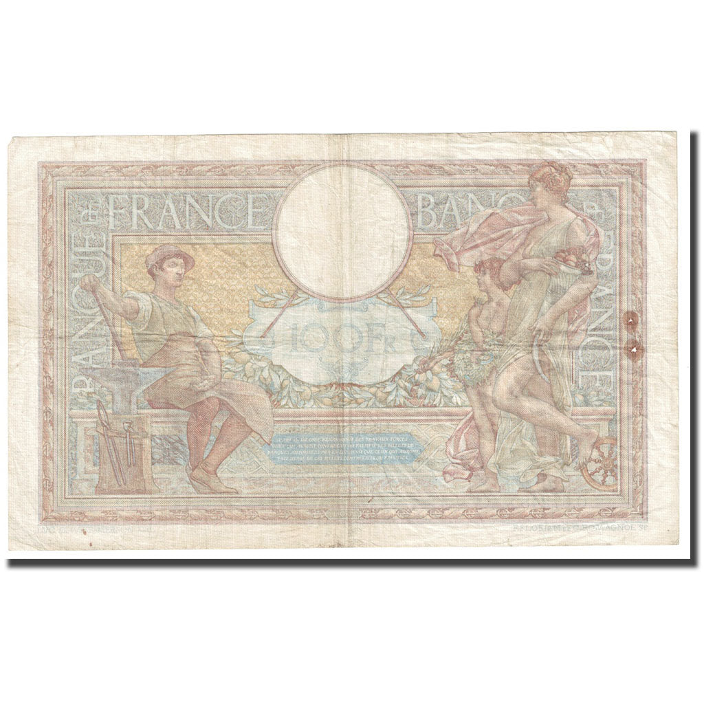 France, 100 Francs, Luc Olivier Merson, 1939, 1939-07-06, VF(30-35)