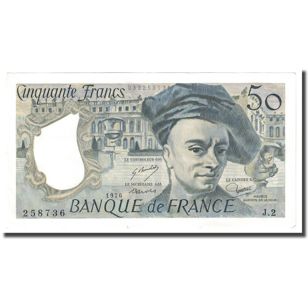 França, 50 Francs, Quentin de La Tour, 1976, UNC(60-62), Fayette:67.1, KM:152a