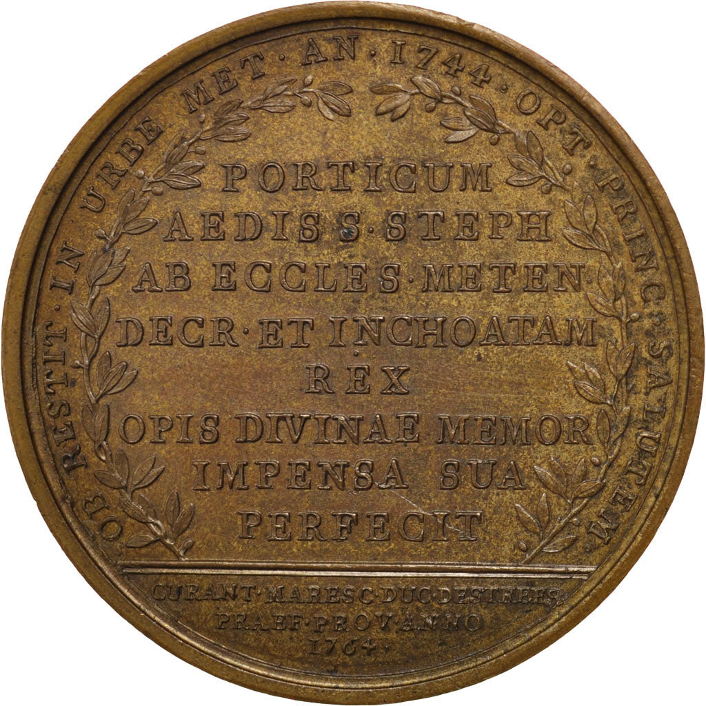 Francia, medaglia, Louis XV, Rame, SPL-, Divo:171