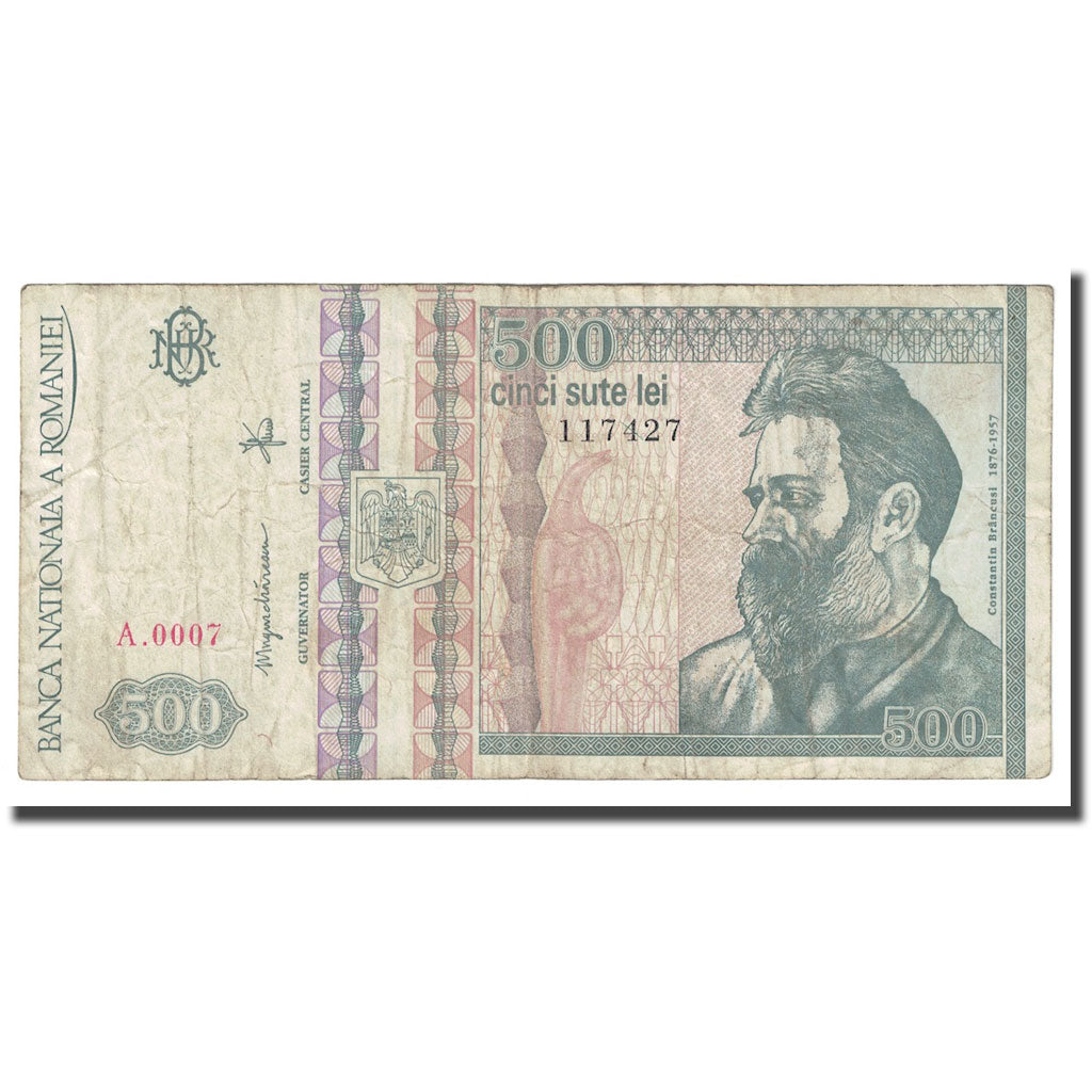 Geldschein, Rumänien, 500 Lei, 1992, 1992-12, KM:101b, S+