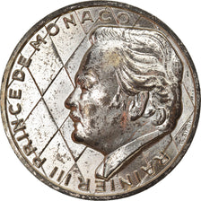 Monaco, Medal, Prince Rainier III, 1974, AU(55-58), Silver