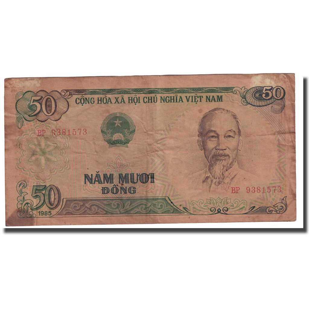 Billet, Viet Nam, 50 D<ox>ng, 1985, KM:96a, B+
