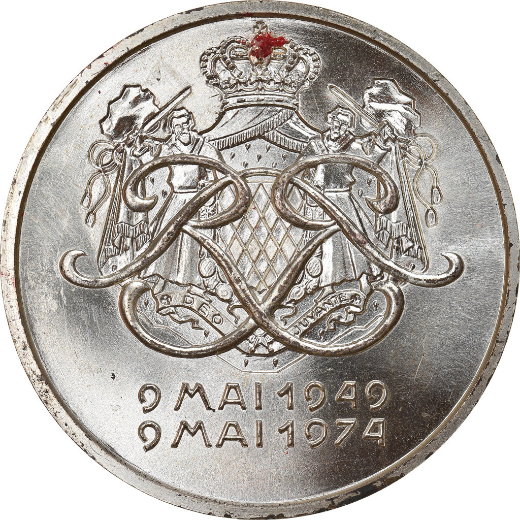 Monaco, medaglia, Prince Rainier III, 1974, SPL, Argento