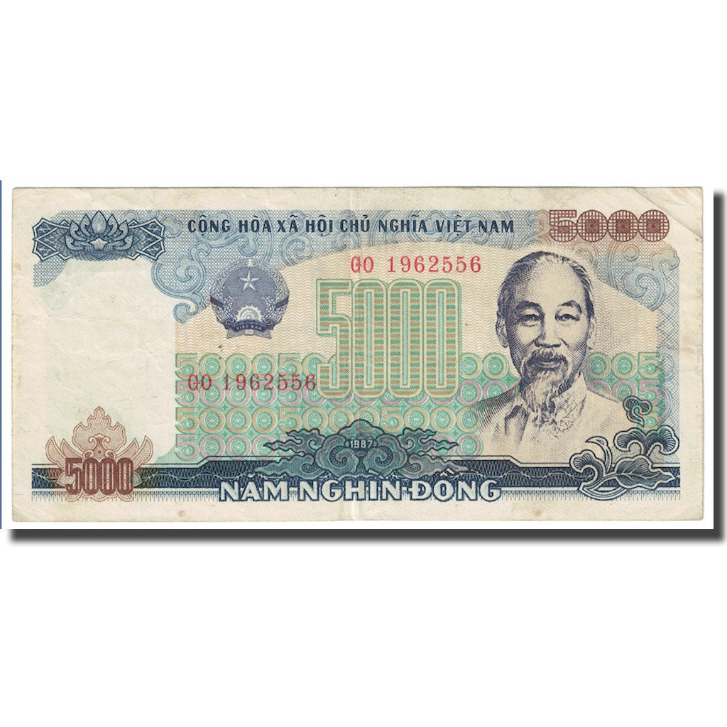 Banknote, Vietnam, 5000 D<ox>ng, 1987, KM:104a, EF(40-45)
