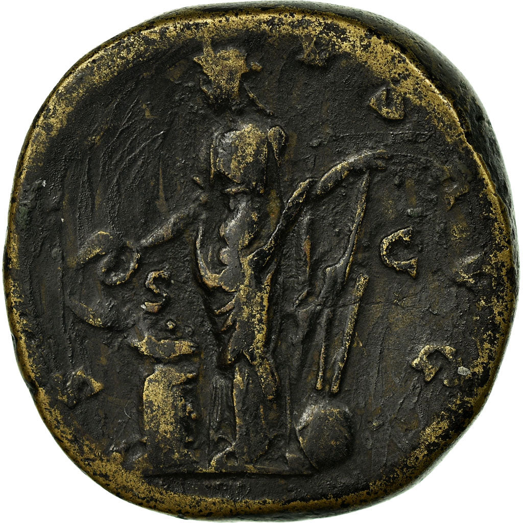 Antoninus Pius, Sestertius, Rome, Copper, EF(40-45), Cohen:715