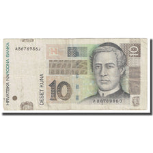 Banknot, Chorwacja, 10 Kuna, 2001, KM:38, VF(20-25)