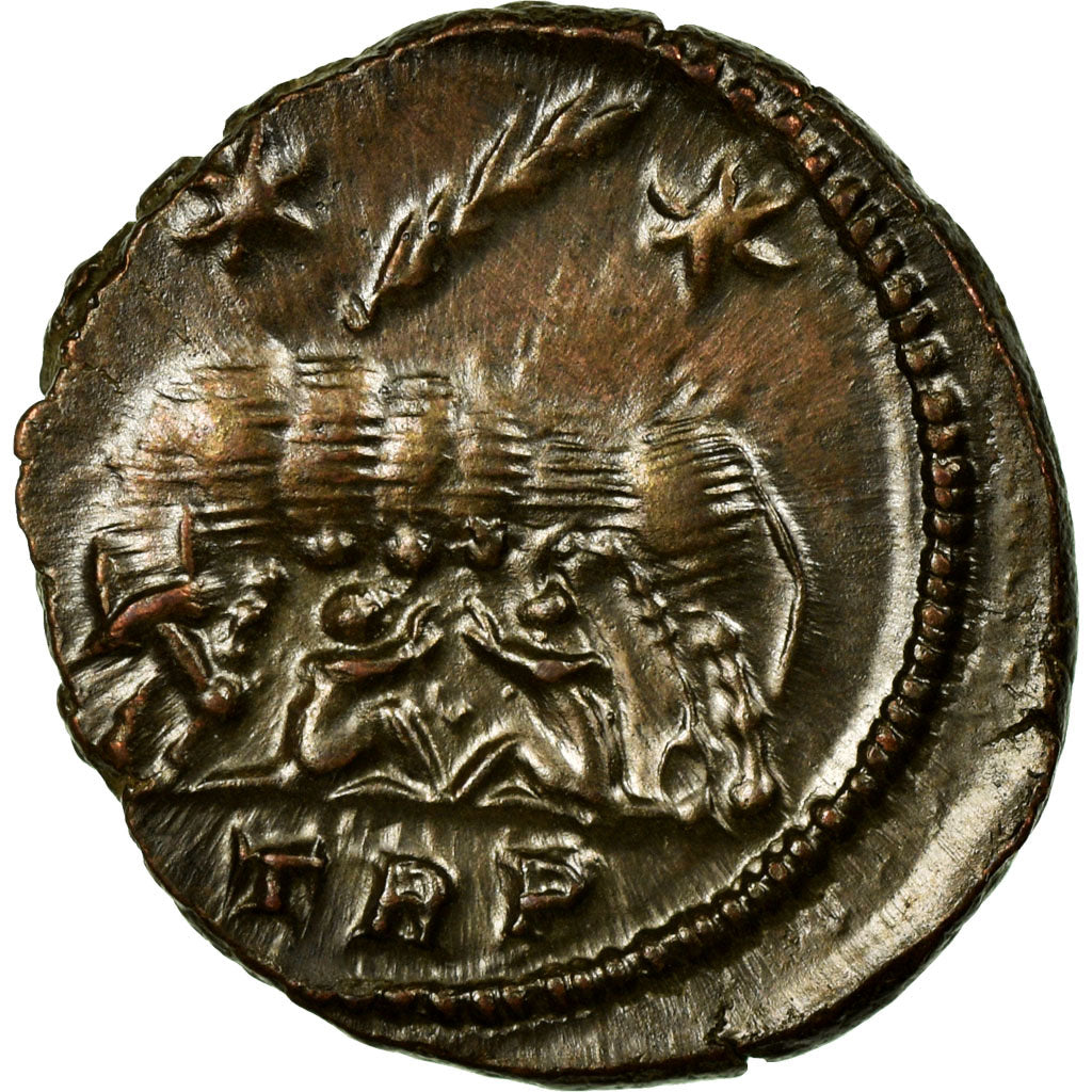 Constantine II, Nummus, Arles, Copper, AU(50-53), Cohen:127