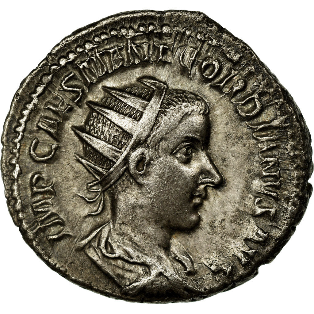 Gordian III, Antoninianus, Billon, AU(55-58), Cohen:50