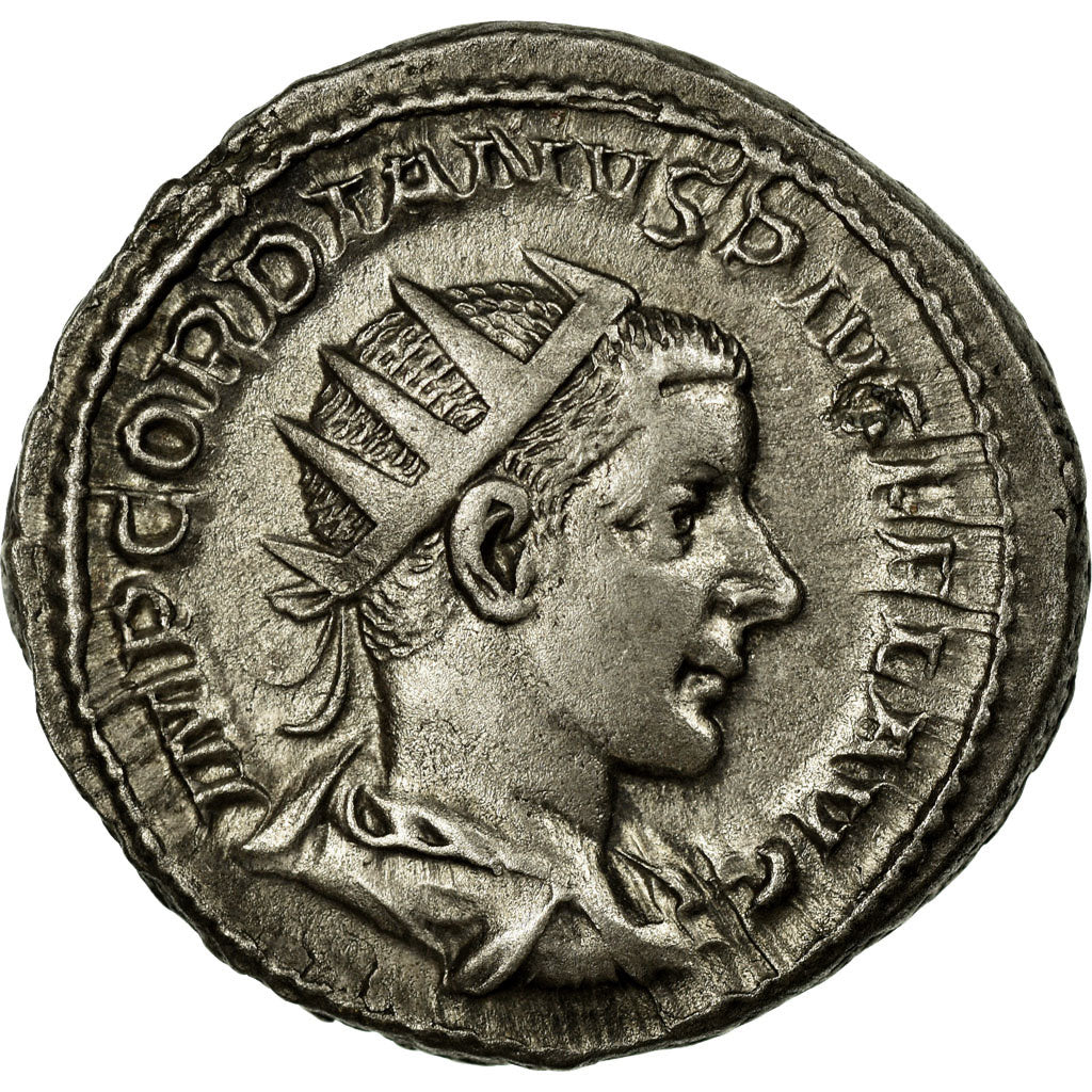 Gordian III, Antoninianus, Billon, AU(55-58), Cohen:404