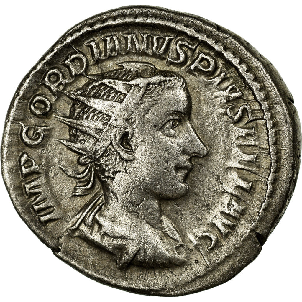Gordian III, Antoninianus, Billon, AU(55-58), Cohen:216