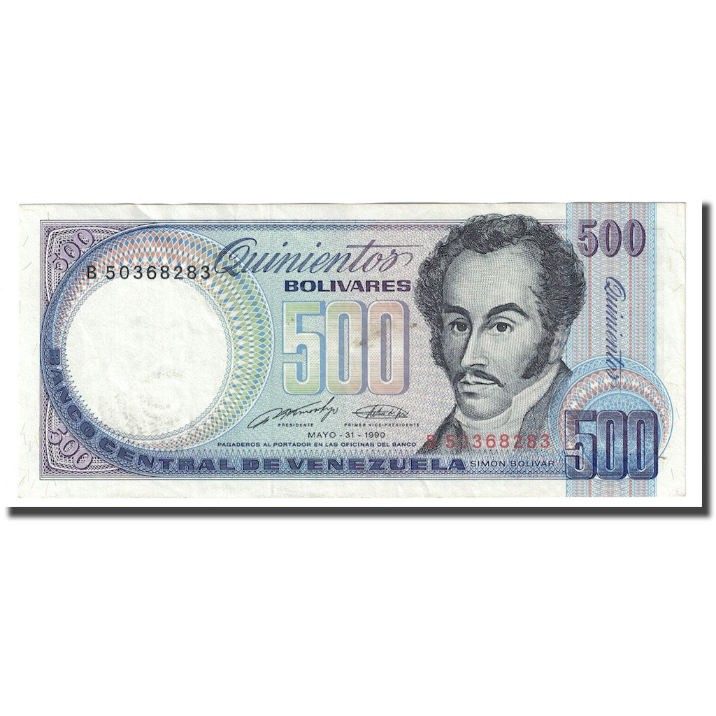 Billet, Venezuela, 500 Bolivares, 1990, 1990-05-31, KM:67d, TTB+