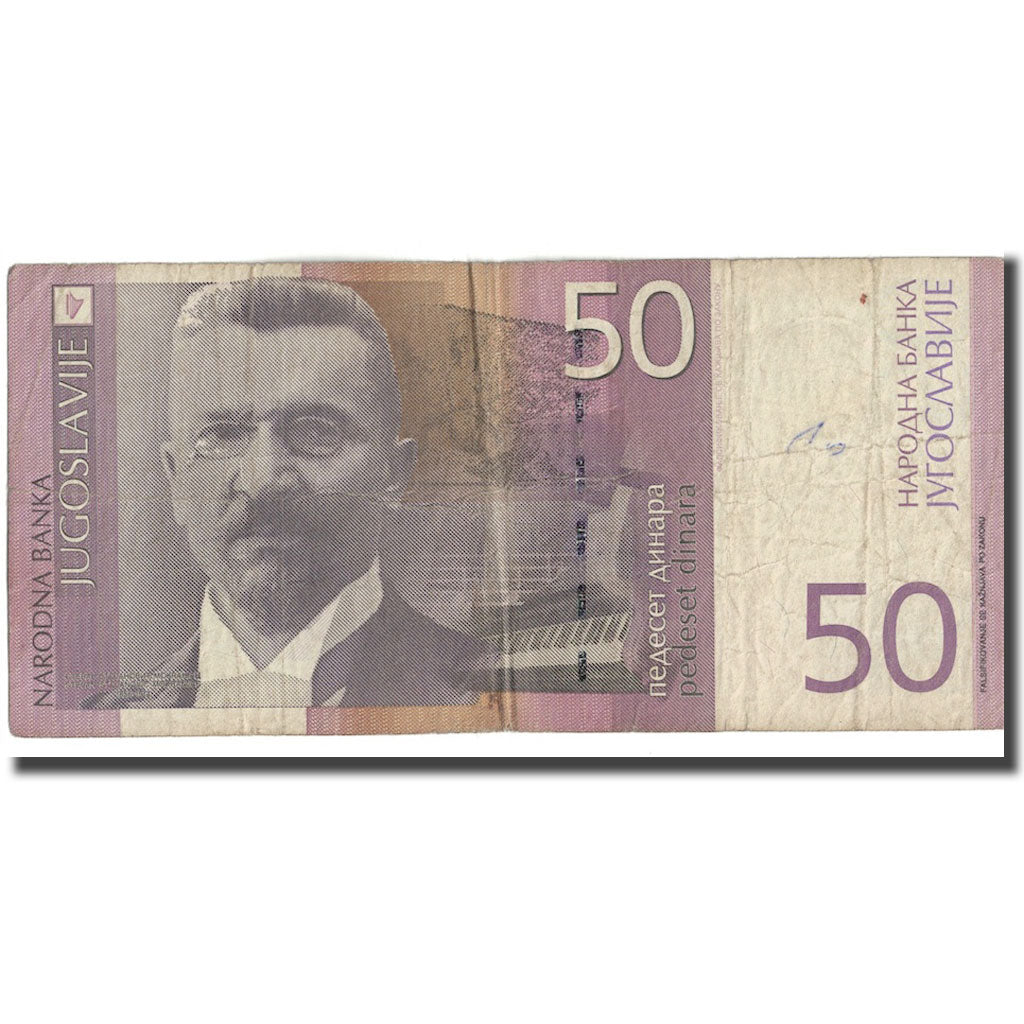 Geldschein, Jugoslawien, 50 Dinara, 2000, KM:155a, SGE+