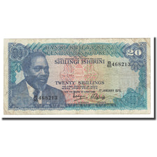 Geldschein, Kenya, 20 Shillings, 1975, 1975-01-01, KM:13b, S