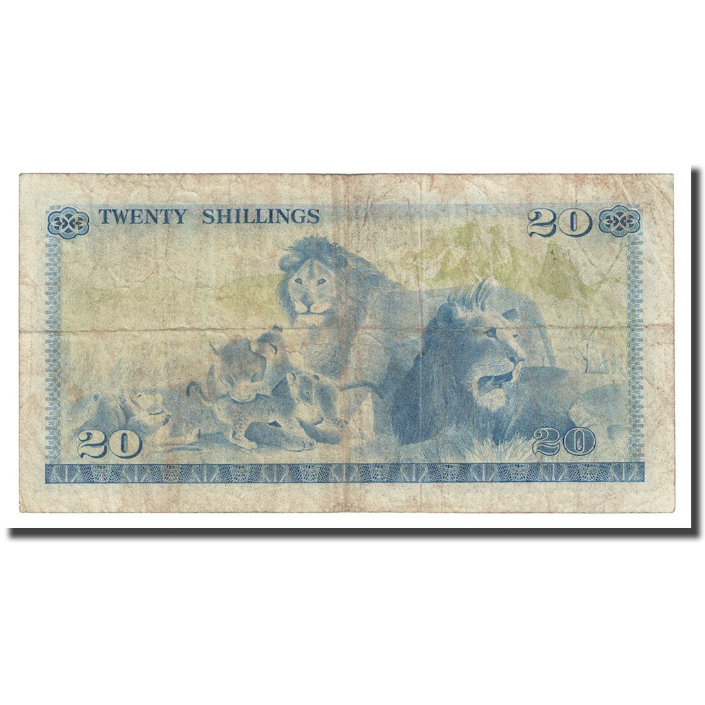 Banknote, Kenya, 20 Shillings, 1975, 1975-01-01, KM:13b, VF(20-25)
