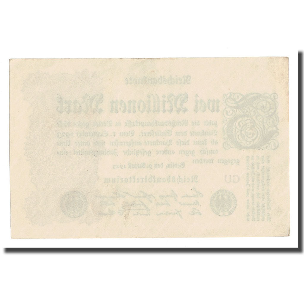Banknote, Germany, 2 Millionen Mark, 1923, 1923-08-09, KM:104c, AU(55-58)