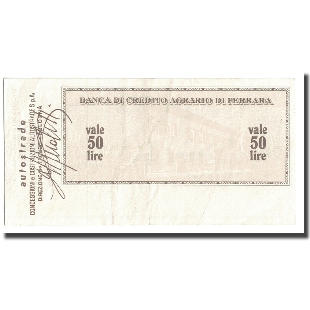 Geldschein, Italien, 50 Lire, 1977, 1977-08-04, Ferrara, VZ