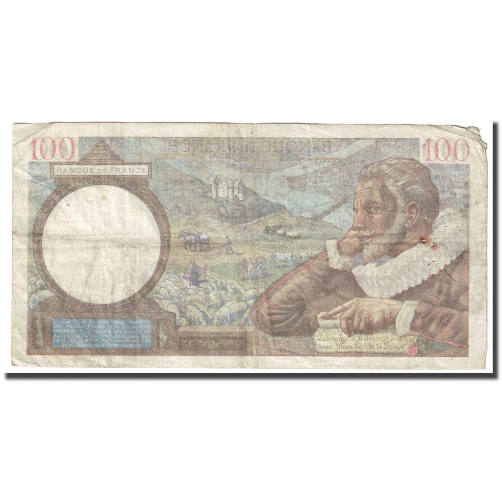 Frankreich, 100 Francs, Sully, 1941, 1941-10-30, SGE+, Fayette:26.59, KM:94
