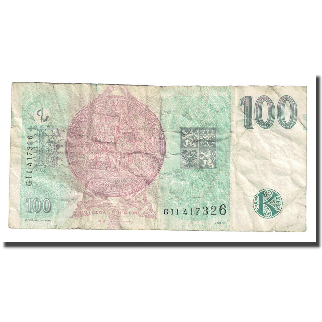 Banknote, Czech Republic, 100 Korun, 1997, KM:18, F(12-15), Fayette:63.7b