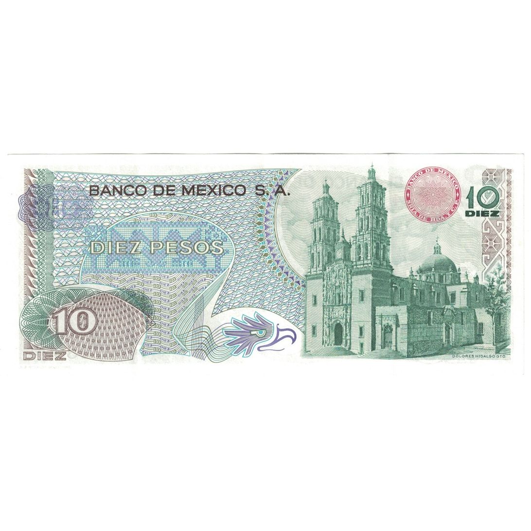 Nota, México, 10 Pesos, 1975, 1975-05-15, KM:63h, UNC(60-62)