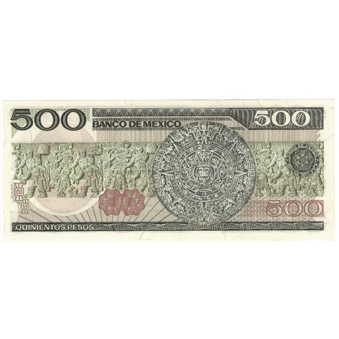 Geldschein, Mexiko, 500 Pesos, 1984, 1984-08-07, KM:79b, UNZ