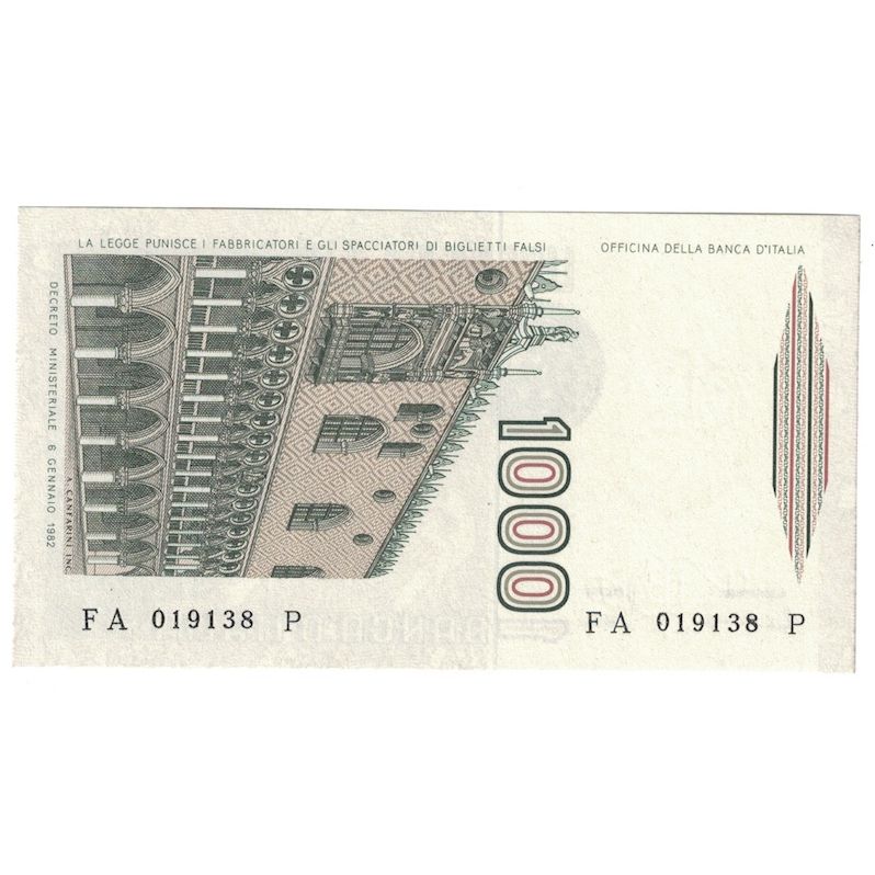 Banknot, Włochy, 1000 Lire, 1982, 1982-06-08, KM:109a, UNC(65-70)