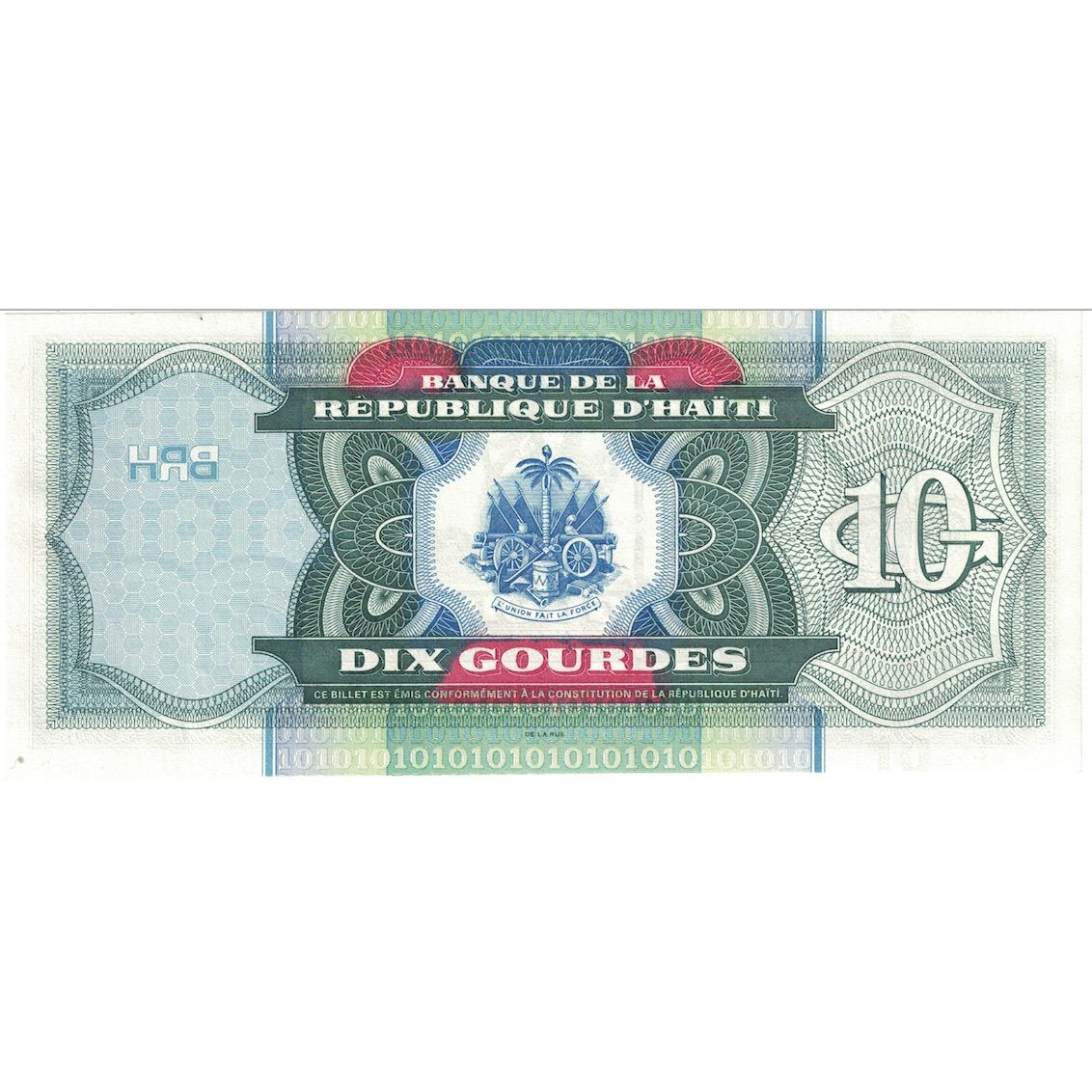 Billete, 10 Gourdes, 2000, Haití, KM:265a, UNC