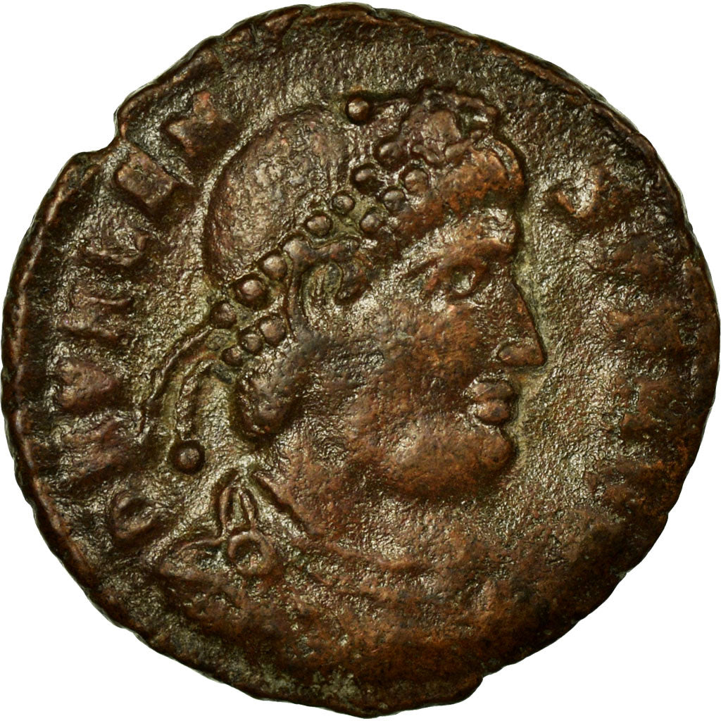 Valens, Nummus, Siscia, Copper, AU(50-53), Cohen:11