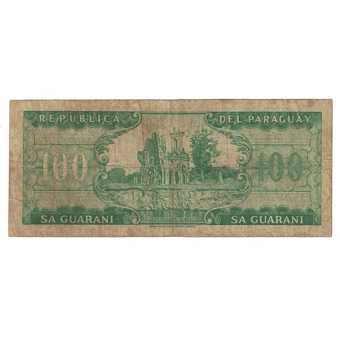 Geldschein, Paraguay, 100 Guaranies, 1982, KM:205, SGE
