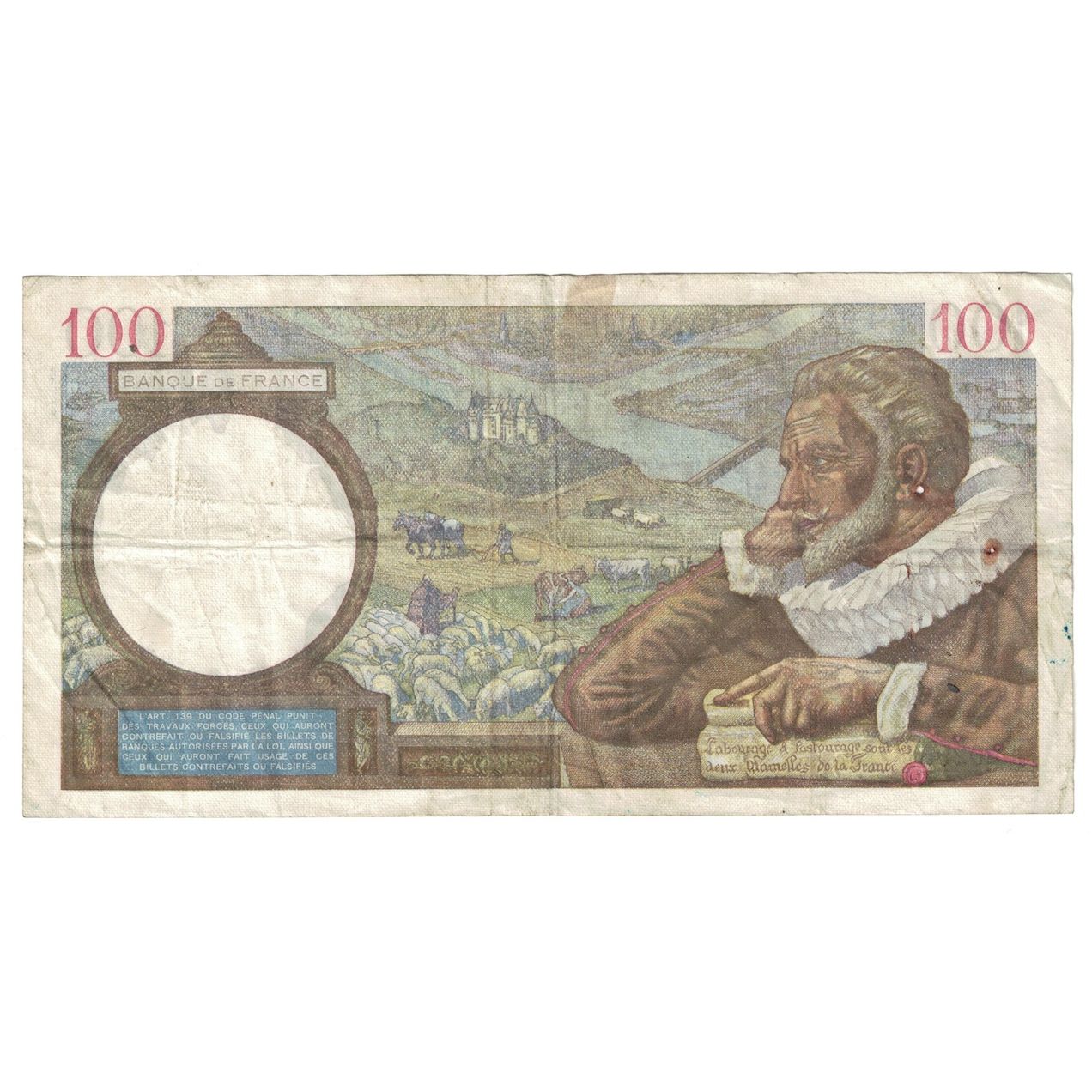 Frankreich, 100 Francs, Sully, 1941, 1941-04-03, S+, Fayette:26.49, KM:94