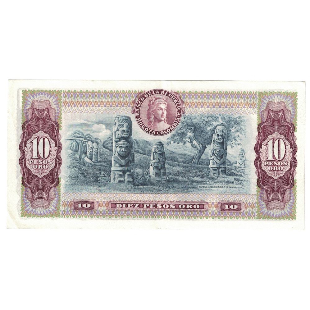 Banknote, Colombia, 10 Pesos Oro, 1980, 1980-08-07, KM:407f, UNC(64)