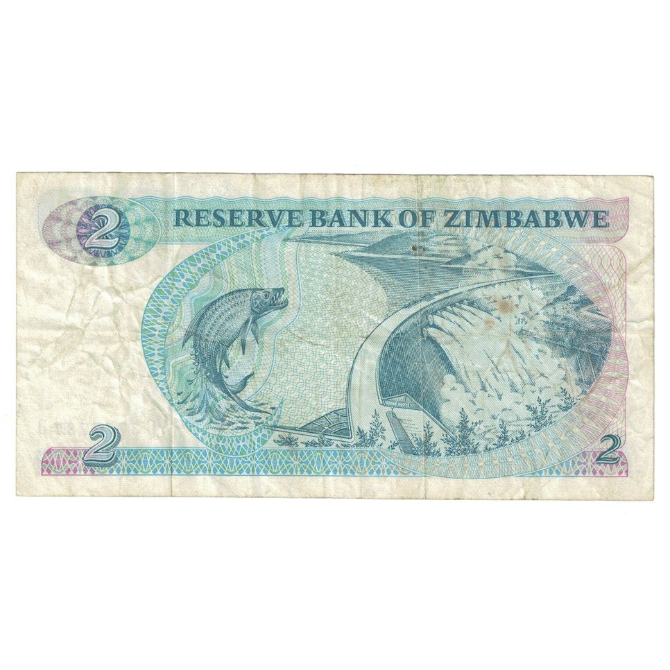 Banknote, Zimbabwe, 2 Dollars, 1994, KM:1c, VF(30-35)