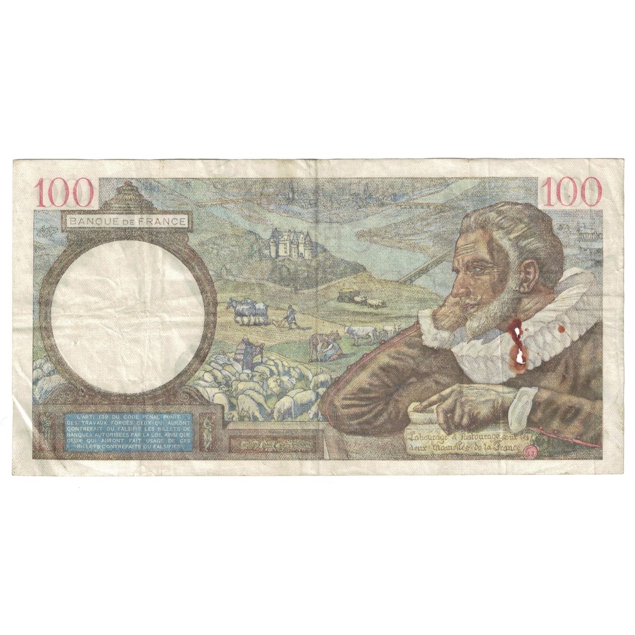 Francia, 100 Francs, Sully, 1940, 1940-08-01, MB, Fayette:26.34, KM:94