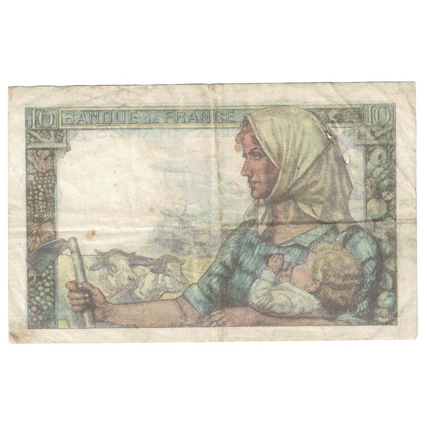 França, 10 Francs, Mineur, 1947, 1947-12-04, VF(30-35), Fayette:8.19, KM:99f