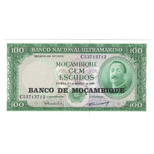 Banknot, Mozambik, 100 Escudos, 1961, 1961-03-27, KM:109a, UNC(65-70)